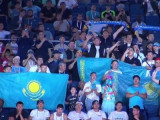 «Қандай әсерлі». Қазақ жанкүйерлерінің әнұран орындауы жұртты сүйсінтті