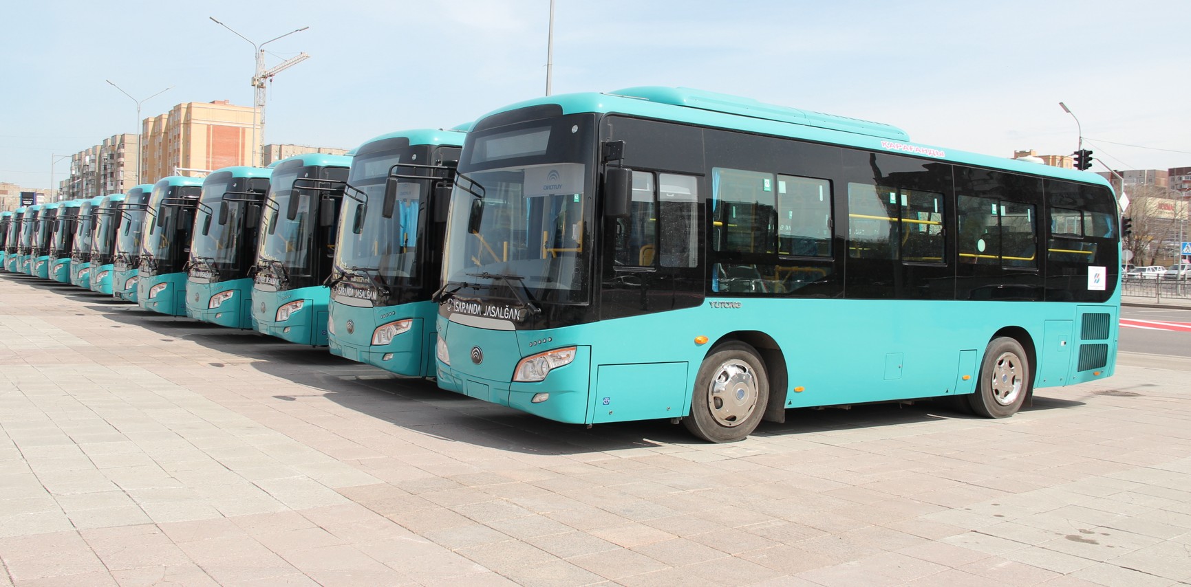 Жаңа автобустар жолға шықты