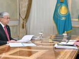 Президент Шымкент қаласының әкімін қабылдады