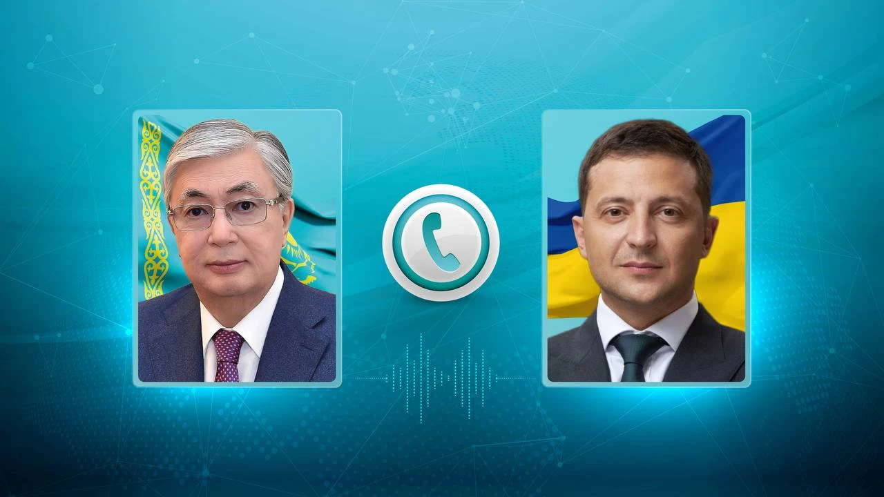 Украина тарапының бастамасы бойынша екі ел Президенттері телефон арқылы сөйлесті