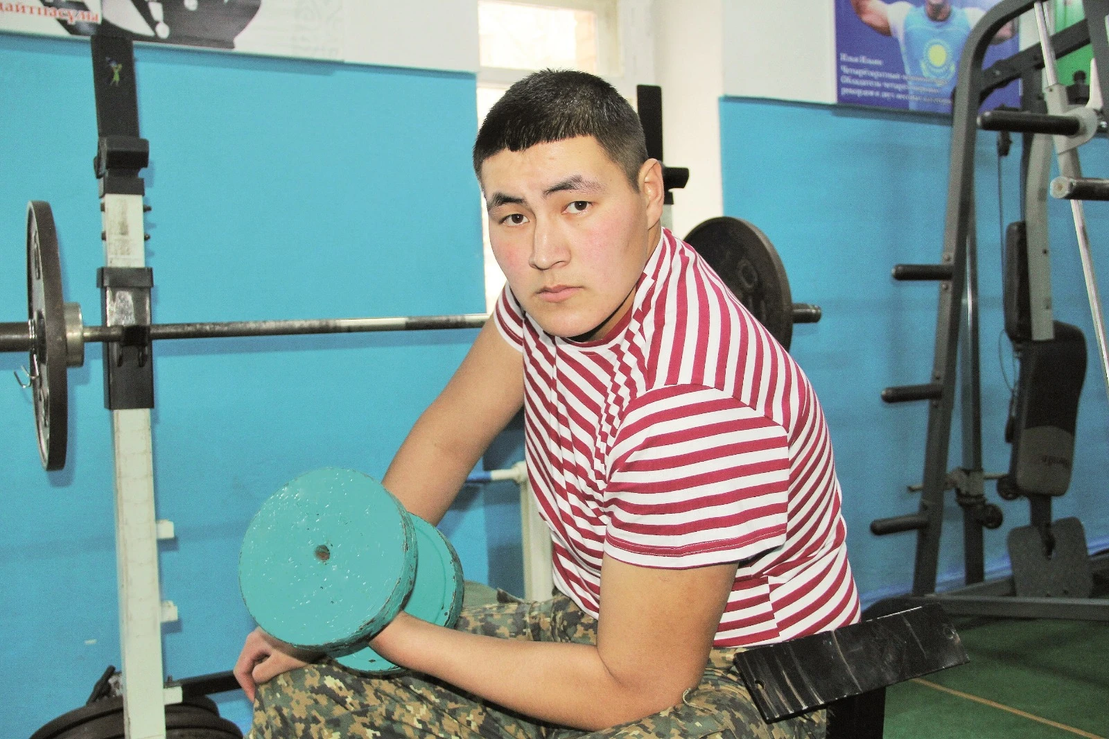 Спортты серік еткен cарбаз