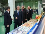 Президент «Шығыс-Сүт» корпорациясының өндіріс алаңын аралап көрді