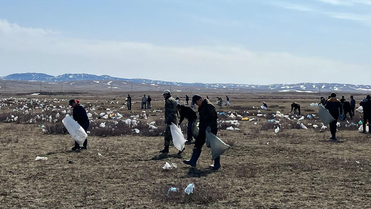 Қарқаралыдағы сенбілікке 100 ден аса тұрғын шықты