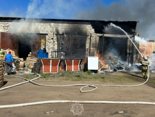 Қостанайлық өрт сөндірушілер жарылыстың алдын алды