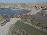 «Атырау-Астрахань» тасжолының астынан су өткізгіш құбыр салынды