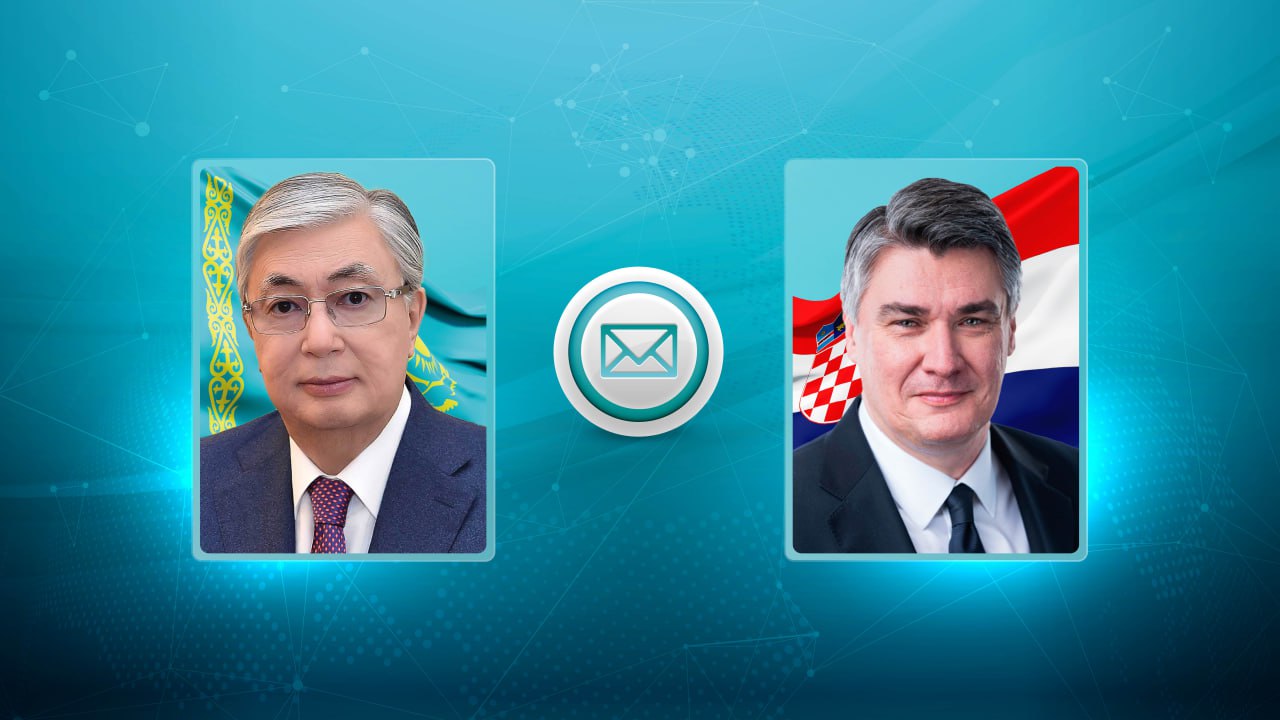 Мемлекет басшысы Хорватия Президентіне құттықтау жеделхатын жолдады