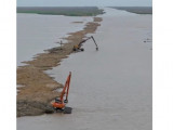 Жайық өзенінде 1,2 метр түп тереңдету жұмыстары жүріп жатыр