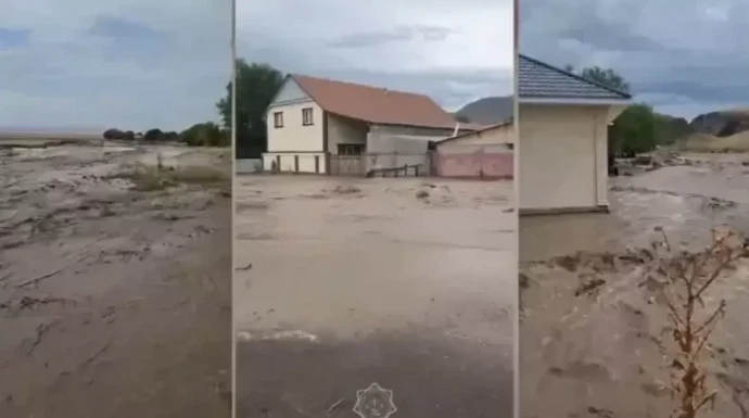 Алматы облысында сел жүріп, үйлерді су басқан