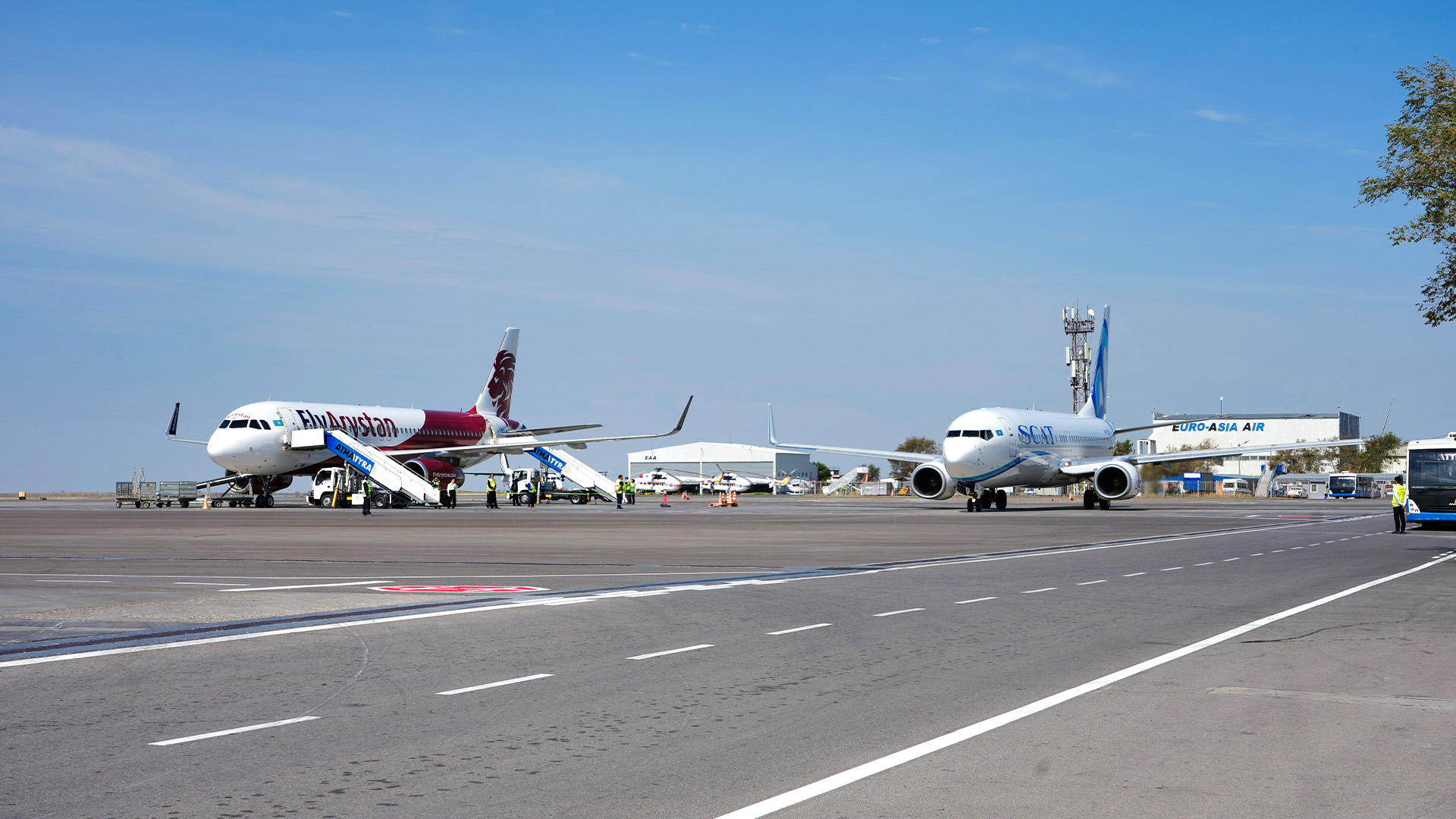 Үш әуежайдың құрылысы басталды