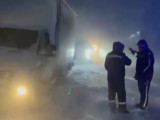Түркістанда жолда қалған жолаушылар қауіпсіз аумаққа жеткізілді