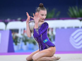 Көркем гимнастикадан қоржынға тоғыз алтын түсті