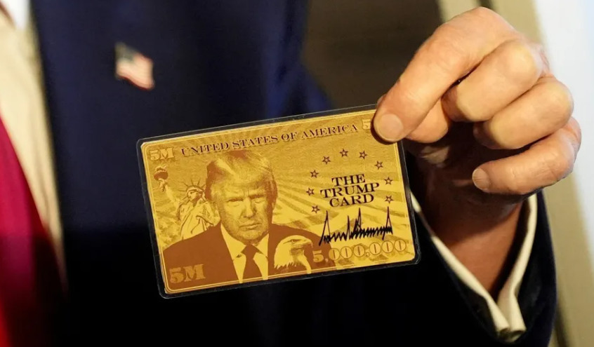 Трамптың 5 млн долларлық алтын картасы таныстырылды