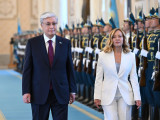 Ақордада Джорджа Мелониді  салтанатты қарсы алу рәсімі өтті