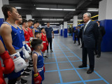 Президент Бекзат Саттарханов атындағы спорт кешенін аралады
