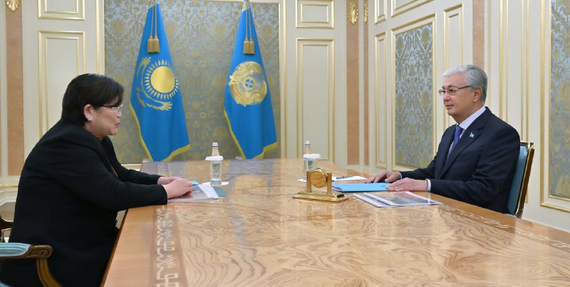 Президент Конституциялық сот төрағасын қабылдады
