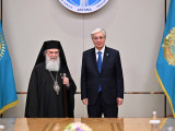 Қасым-Жомарт Тоқаев Иерусалим Патриархы III Феофилмен кездесті