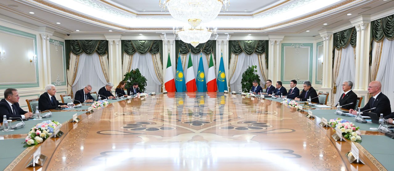 Қазақстан мен Италия президенттері кеңейтілген құрамда келіссөз жүргізді