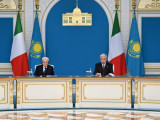 Қазақстан мен Италия Президенттері БАҚ өкілдеріне арналған бірлескен мәлімдеме жасады