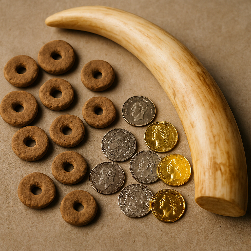 Пілдің сүйегі немесе алғашқы ақша қалай пайда болды?