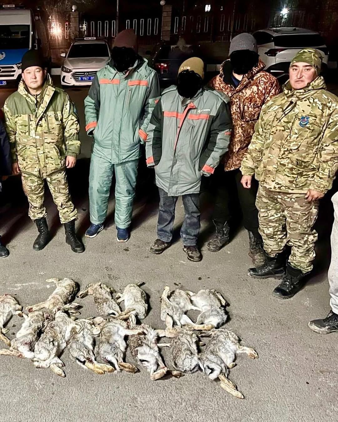 Іле-Балқаш табиғи резерватында ұсталған көліктен қару мен 13 қоян табылды