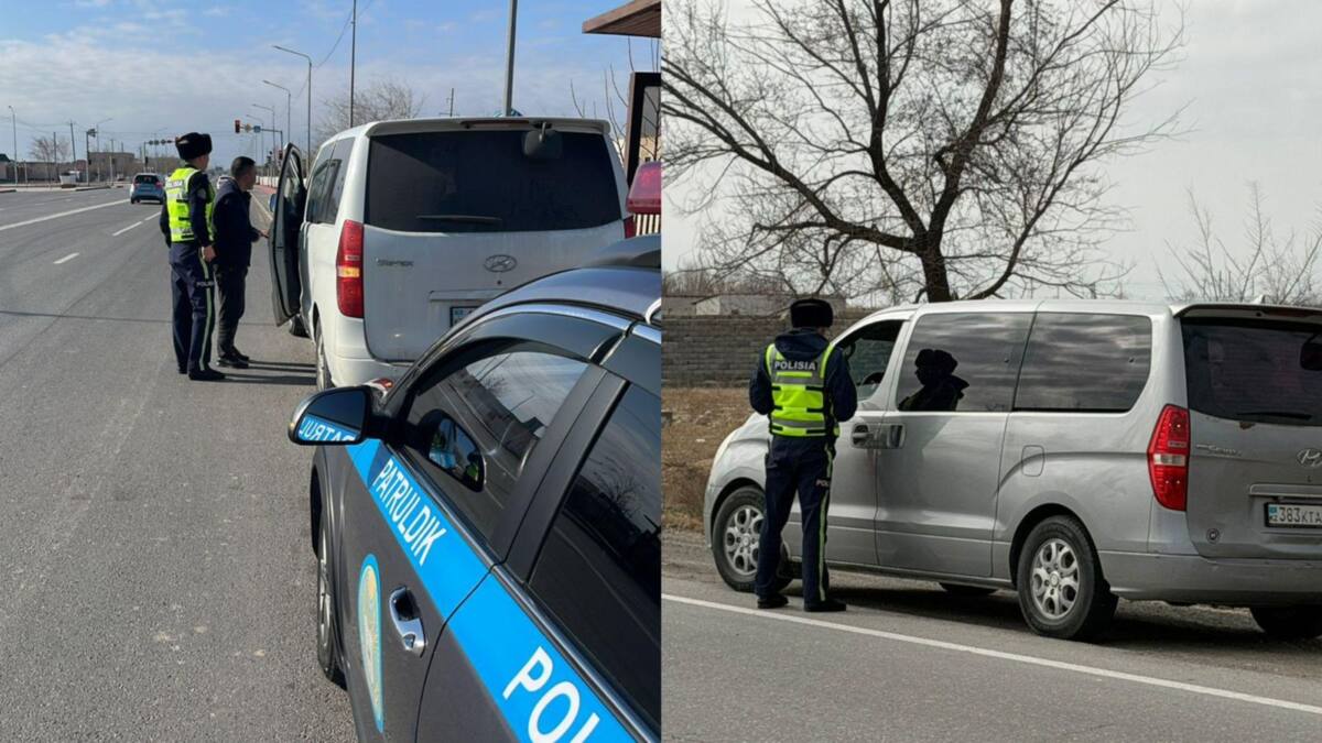 Түркістанда полицейлер жол ережесін бұзған 700-ден астам жүргізушіні анықтады