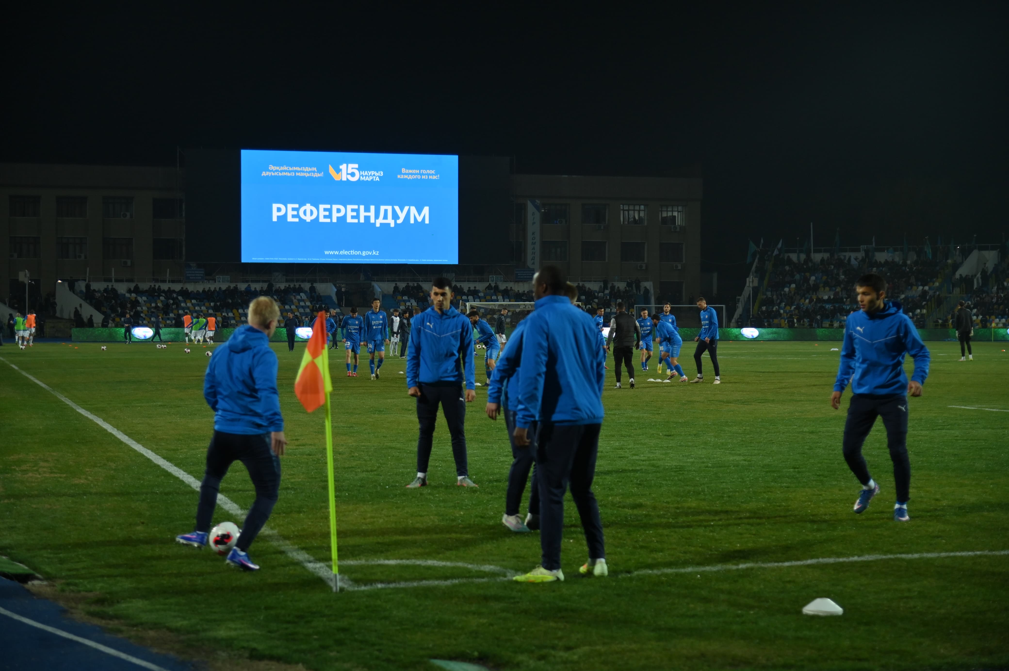 «Ордабасы» және «Ертіс» матчы алдында жаңа Конституцияны қолдауға арналған іс-шара өтті