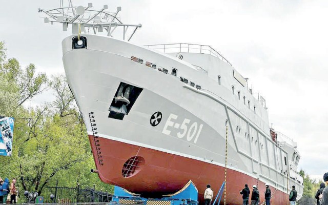 «Қонаев» кемесі Каспийді бетке алды